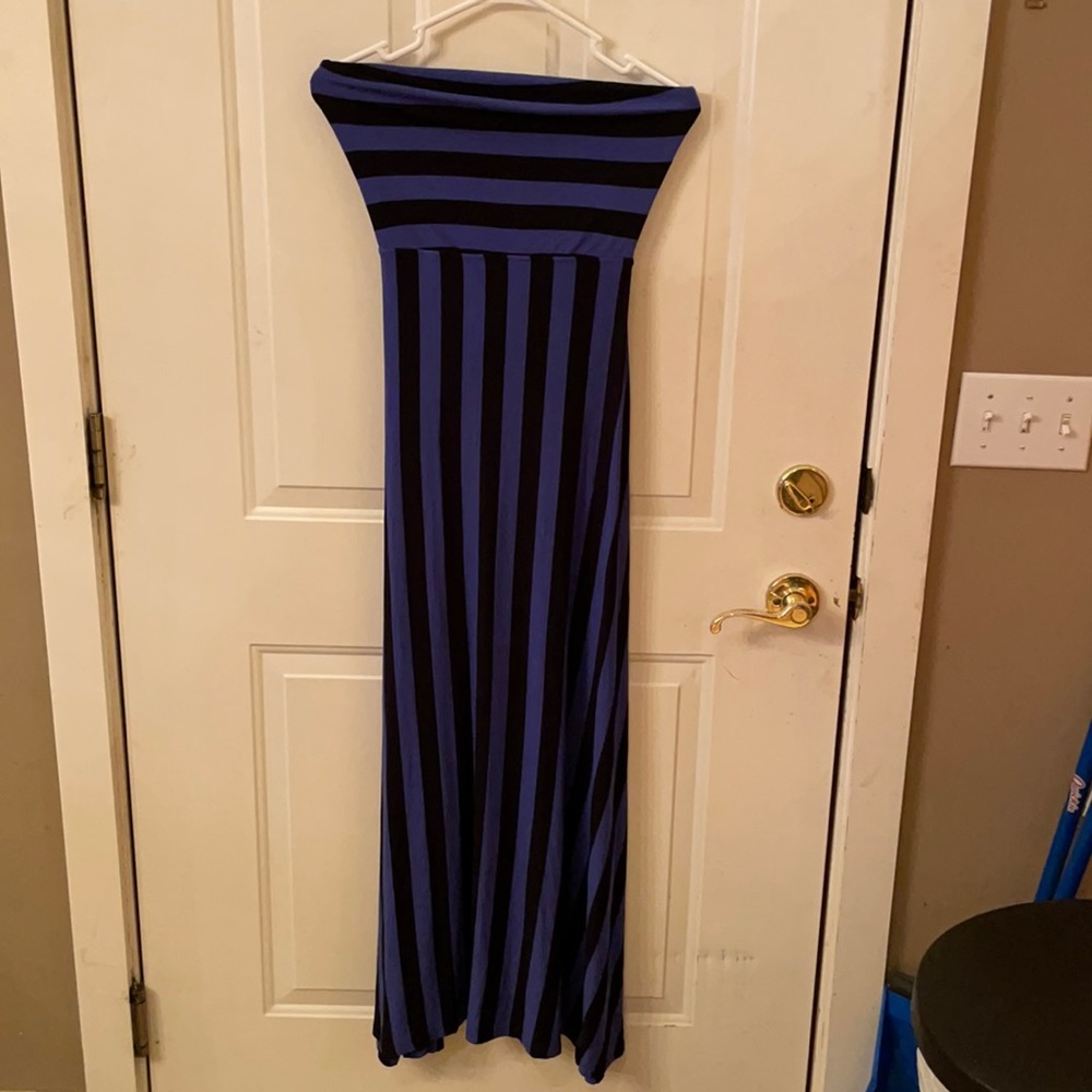 Mossimo striped strapless maxi dress